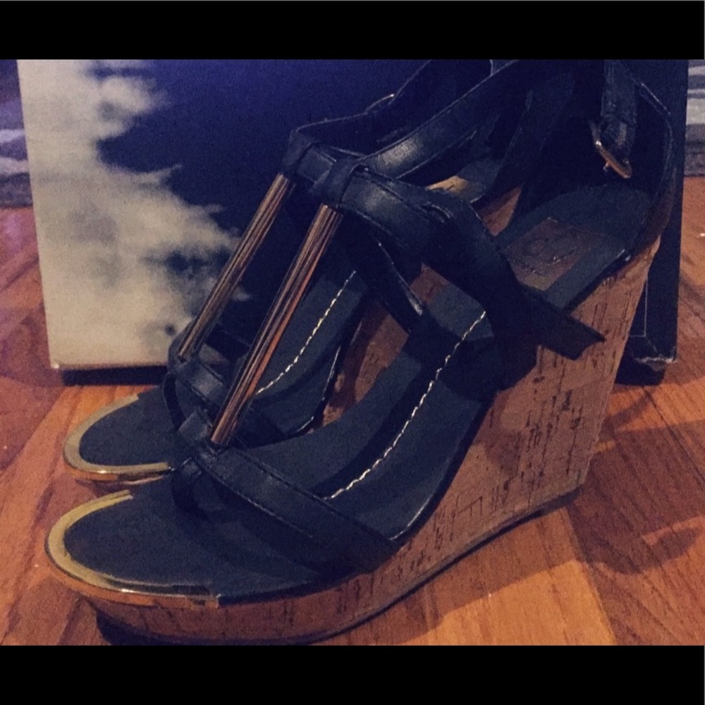 Gold Embellished Heeled Sandals